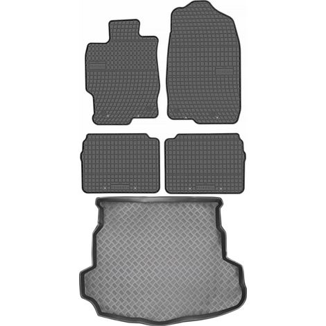 Juego de alfombrillas de goma para Mazda 6 II Hatchback (2008-2012) + alfombrilla para el maletero. (1/5)