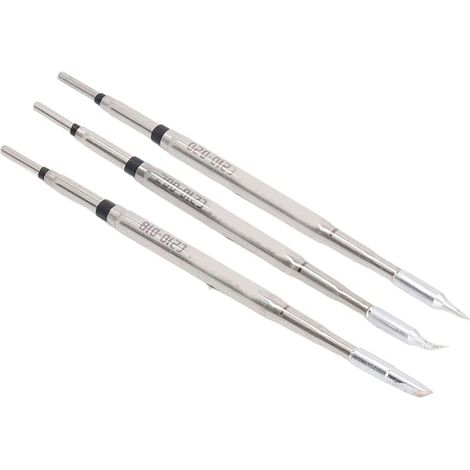 Soldering Iron Tip Metal Welding Head Accessories Replacement Soldering Rework Station or Model 210, Suitable for Fine Space, Chip Repair (C210 020 Straight Tip) (1/5)
