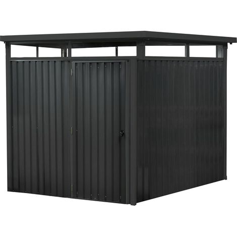 Systemaus mit Oberlicht 5 qm 204x245x226cm, anthrazit
