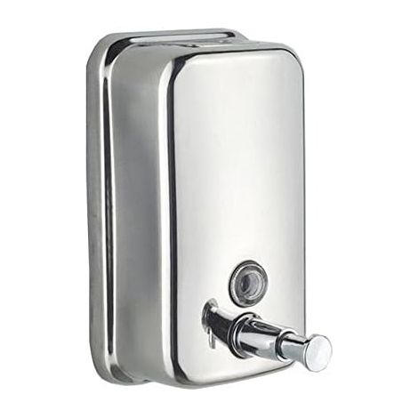Dispensador de jabón de pared para cocina y baño, dispensador de jabón líquido de 500 ml, dispensador de loción, acero inoxidable 304 (1/5)