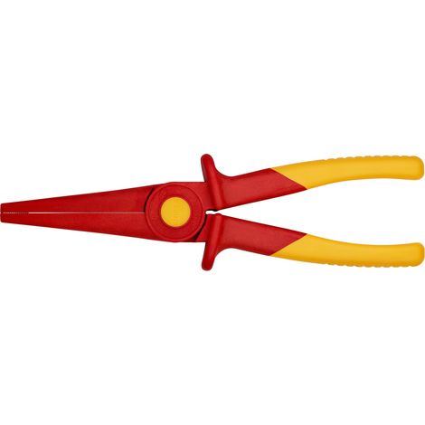 KNIPEX 98 62 02 Plastic Snipe Nose Pliers insulating with soft plastic zone for better grip plastic 220 mm