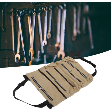 Werkzeugtasche aus Canvas – Faltbare, multifunktionale Aufbewahrungstasche mit Reißverschluss, großem Fassungsvermögen und robust für Werkzeuge (1/5)