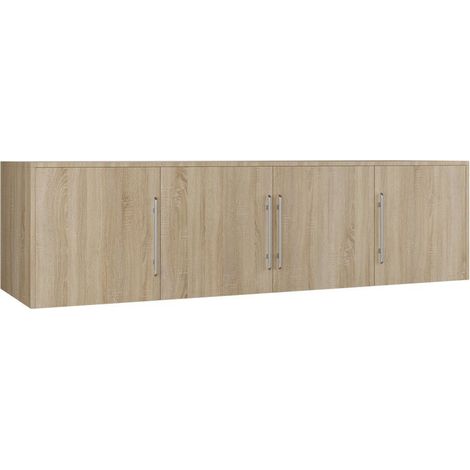 Aparador Dortivu, Roble Sonoma, 45x196cm, Número de puertas: 457cm, Aglomerado laminado
