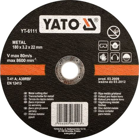 Metalltrennscheibe 125x1,2x22 mm / YT-5923 / yato