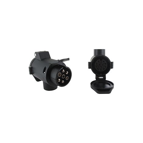 Adaptador Micro Ficha Macho Ajustable de 7 Pines y Enchufe de 13 Pines
