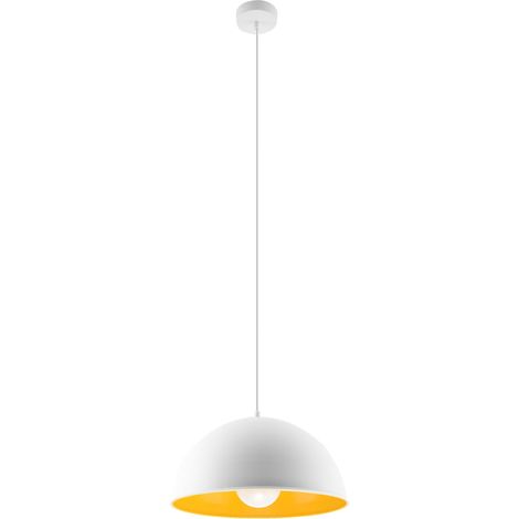 Lampada a sospensione Oktavia bianco/oro Ø30cm Sollux (1/4)