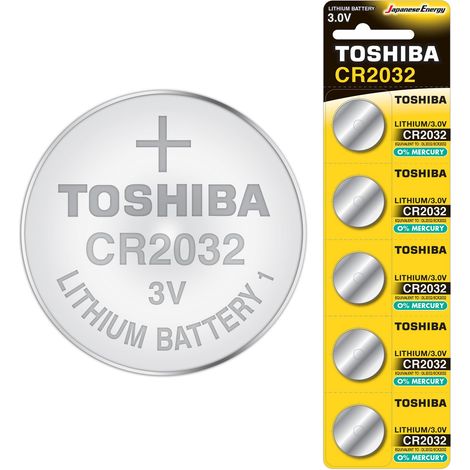 Toshiba CR2032 - Batteria a bottone al litio (3 V, 5 pz.) (1/3)