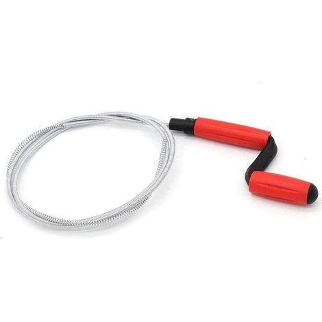 Déboucheur furet avec manivelle, Débouchage canalisation,Sonde de debouchage, furet canalisation pour les travaux manuels (5 Metre X 5mm) (1/5)