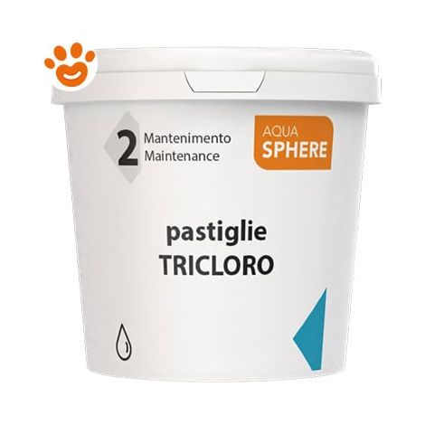 Aquasphere Tricloro 90% Pastiglie - Confezione 1 Kg - TRATTAMENTO Acqua