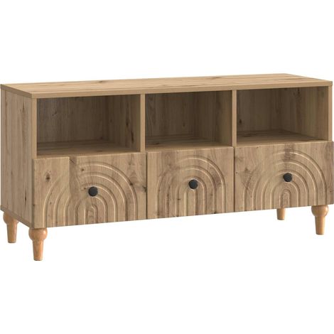 vidaXL  TV Cabinet  Artisan Oak 102 x 34.5 x 50 cm Engineered Wood