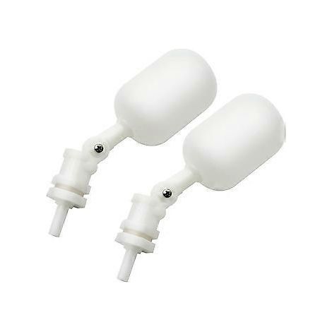 2er-Pack Mini-Schwimmventile aus Kunststoff für Umkehrosmoseanlagen, RO-Wasserfilterkugeln für Aquarien (1/4") (1/3)