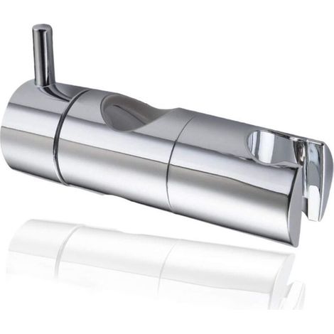 Duschkopfhalterung, Handbrausehalterung mit Saugnapf, Wandhalterung für Duschkopf, universeller, austauschbarer Duschgleiter (22 mm, Silber) (1/5)