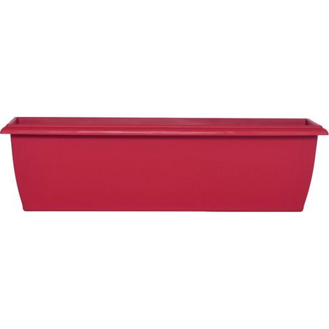 Jardinière Evolution Grande 84 cm - 82,5 x 23,5 x 18 cm - 22L - Rouge - Fabrication Française - Livraison gratuite (1/4)