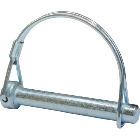 Goupilles centre axe pour machines agricoles et remorques Acier élastique galvanisé Fixation de tubes et tiges dans les ouvertures M6 M8 M10 Quincaillerie et bricolage M8 x 60 mm (1/5)
