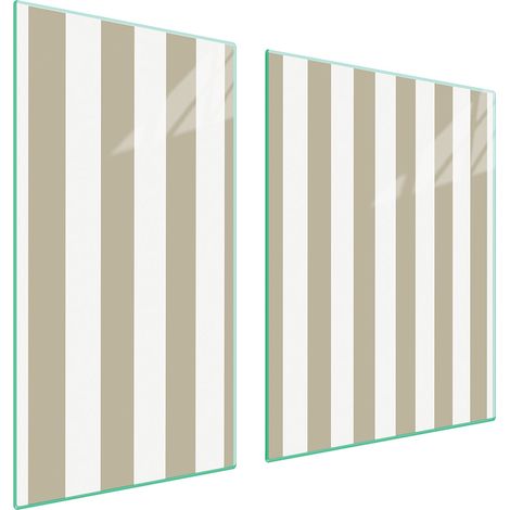 Plaque de protection en verre POUR le poêle, bandes 90x52 (1/5)