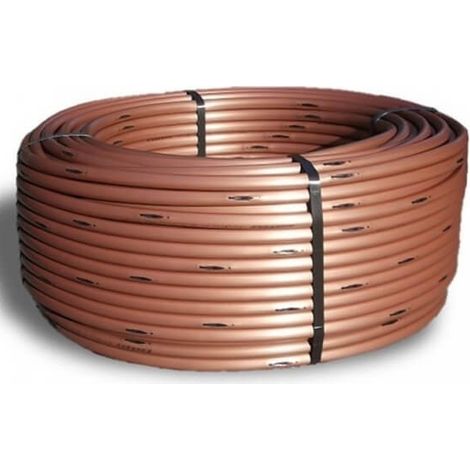 Tubería Rain Bird XFS 16mm marrón para riego subterráneo a 33cm Protección contra las raices. 100m