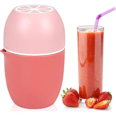 Exprimidor manual de cítricos, exprimidor de limones, prensa manual de frutas de doble propósito, prensa de frutas para limones/limas/naranjas/pomelos - Rosa (1/5)