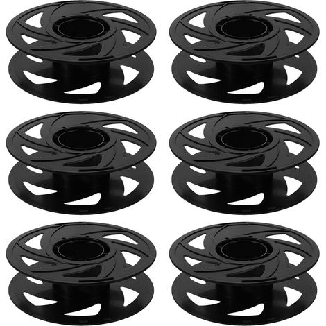 Bobines de Filament Réutilisables en Plastique Abs, Lot de 6 Porte-bobines Vides Ventilés pour Imprimante 3d Compatibles Pla Petg Abs, Supports Compacts pour Rangement (1/5)