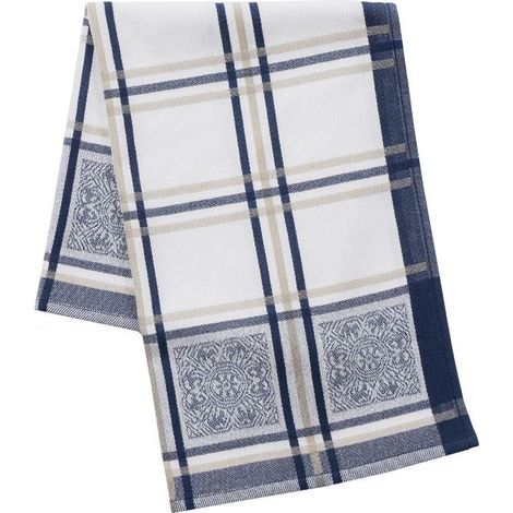 MAIOLICA Panno da cucina, misura 50x70cm, colore blu navy 003 (promozione)