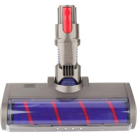 Tête de nettoyage à rouleau souple de rechange pour aspirateurs sans fil Dyson V7 V8 V10 V11 SV10 SV11, accessoire pour sols durs, avec mécanisme de dégagement rapide. (1/4)