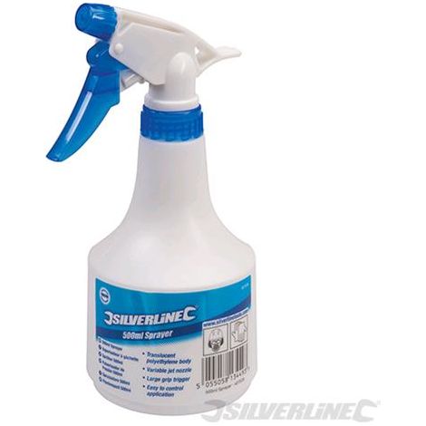 Nebulizzatore spray in plastica 500 ml Silverline ugello a getto variabile