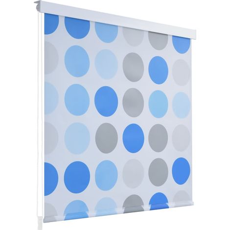 vidaXL Tenda a Rullo per Doccia 160x240 cm con Motivo a Cerchi