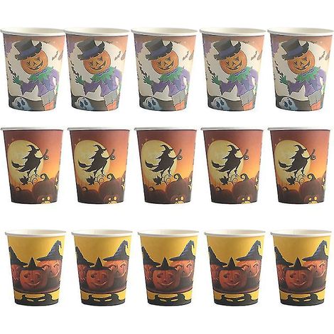Lot de 30 gobelets en papier pour décorations d'Halloween (1/3)
