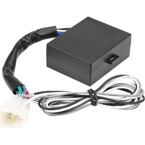 12V Universal-Kfz-Turboregler mit digitalem Timer, roter LED und schwarzer Stiftsteuerung (1/5)