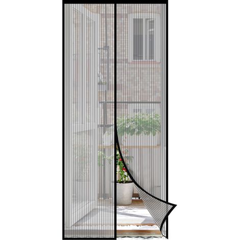 Sekey Magnet Fliegengitter Tür ohne Bohren Katzensicher Fliegenvorhang aus Angelschnur Gewebe, 210 x 90 cm