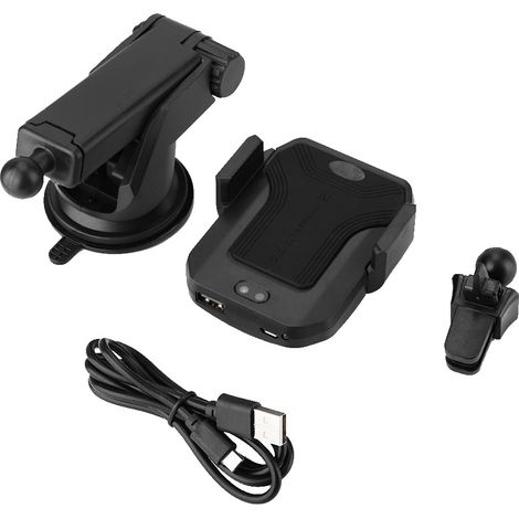 A8 Support de Voiture à Induction Infrarouge Chargeur Sans Fil Noir (1/5)