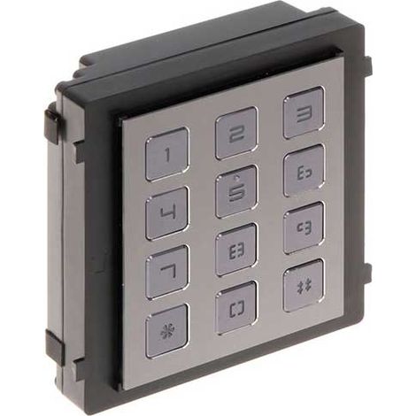 Hikvision DS-KD-KP Module d&39extension de clavier externe avec 12 touches physiques rétroéclairées IP65 IK07 (1/4)