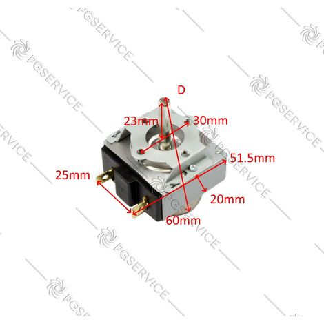 Timer contaminuti forno 60 minuti 15A 125V 16A 250V sezione D da 22mm DKJ-Y1 (1/2)