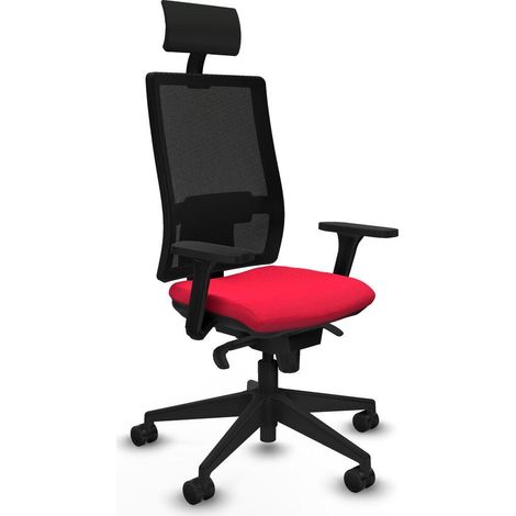 Piqueras y Crespo Horna Chaise de bureau noir confortable (1/3)