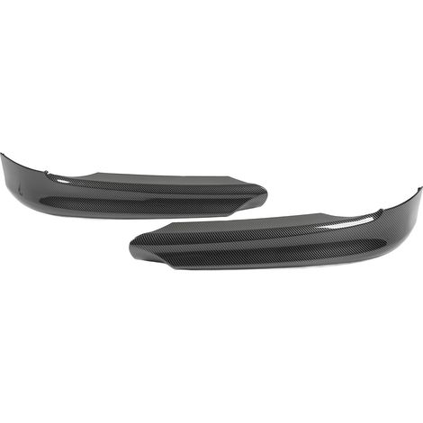 1 paire de spoilers de pare-chocs avant, surface lisse et aérodynamique, compatibles avec BMW Série 3 E90 Berline (avant restylage, 2005-2008), style fibre de carbone (1/5)