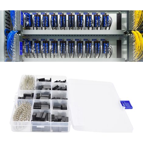 Kit de 620 connecteurs cavaliers DuPont 2,54 mm avec bornier (1/5)