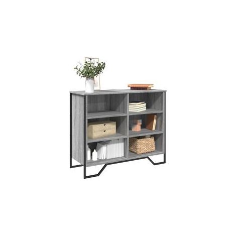 Buffet sonoma gris 91x35,5x74,5 bois d'ingénierie (1/5)