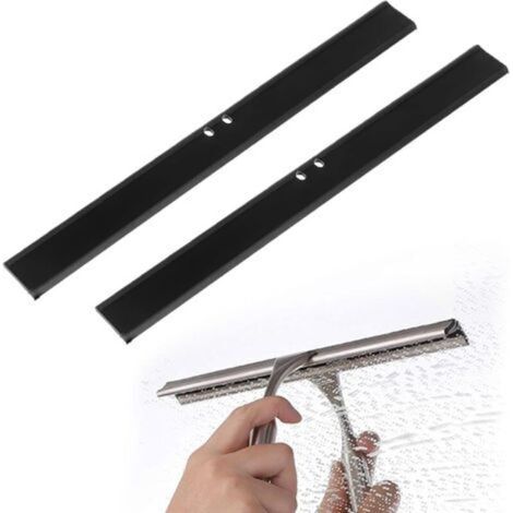 Lot de 4 Lèvres en Caoutchouc Raclette Vitre, Lèvre en Silicone Racloir Pour Remplacement de Raclettes de Douche (1/5)