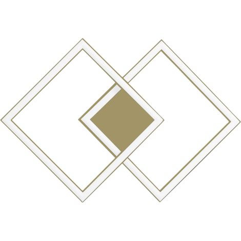 Plafonnier Afrodite P/P 28W 1400Lm 3000K Coupe De Phase Dimmable - Or - Structure En Aluminium Et Diffuseur En Silicone Opale (1/3)