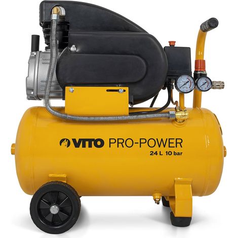 Compresseur d'air Silencieux 24 Litres 10 bar 2,5CV 145 PSI 2.5 CV VITO (1/5)