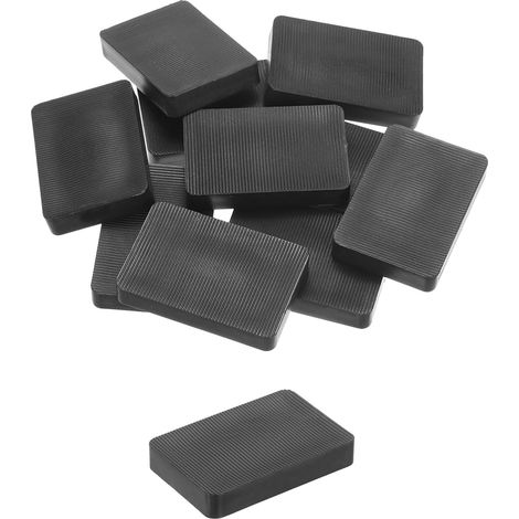 Lot de 20 Cales en Plastique 60 x 40 x 10 mm entretoises cales pour carrelage Jeu de Cale d'Épaisseur Cale Fenetre Ouverte cales Entretoise Plastique cales d'espacement noir (1/5)