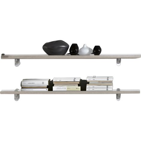Set Wandregale in Olmo-Farbe H2,2x120x23cm