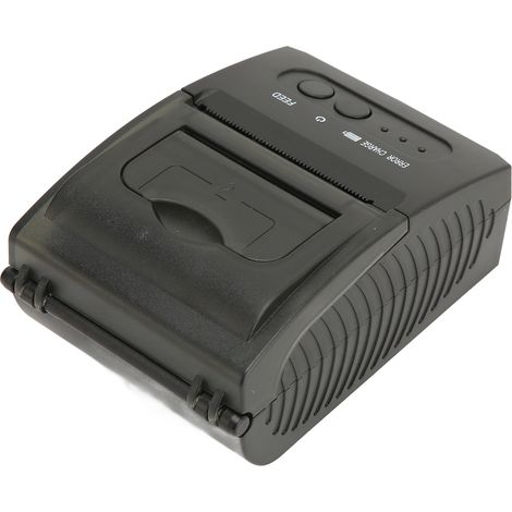 Imprimante thermique portable, largeur de papier 58 mm, batterie rechargeable 2000 mAh, imprimante d'étiquettes thermique, alimentation 100-240 V, prise européenne