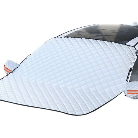 Auto-Windschutzscheibenabdeckung, 3-fach magnetisch, gegen UV-Strahlen und Hitze, Anti-Frost, Schnee, EIS, universell für die meisten Fahrzeuge, 240 x 110 cm, faltbar