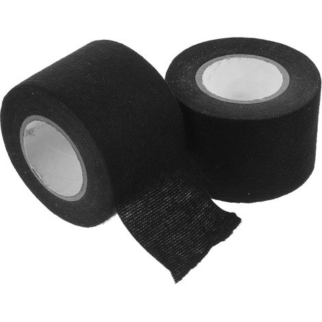 2 Rouleaux de Toile pour Arnés Câbles Voiture Noire Adhésif Fort (1/5)