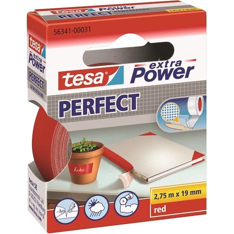 TESA Gewebeband Extra Power Rot 2,75mx19mm