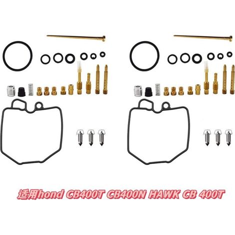Carburetor repair kit applicable to Honda CB400T, CB400N, and HAWK CB 400T.