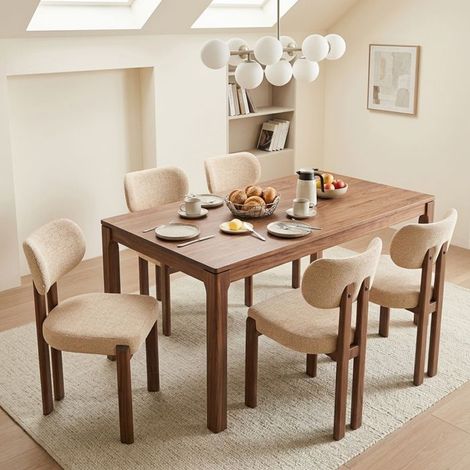 WAFTING Lot de 4 Chaises Salle à Manger, Charge Max. 200 kg, Style Scandinave, Rembourrées, Pieds Acier, Kaki (1/5)