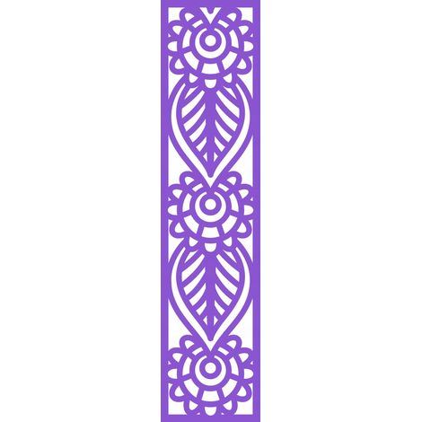 Ciondolo decorativo in formato A4, ornamento traforato, viola, 21 x 90 cm (1/5)