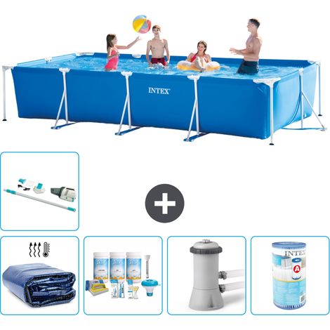 Intex Piscina con struttura Rettangolare - 450x220x84 cm - 7-pezzi  S40253