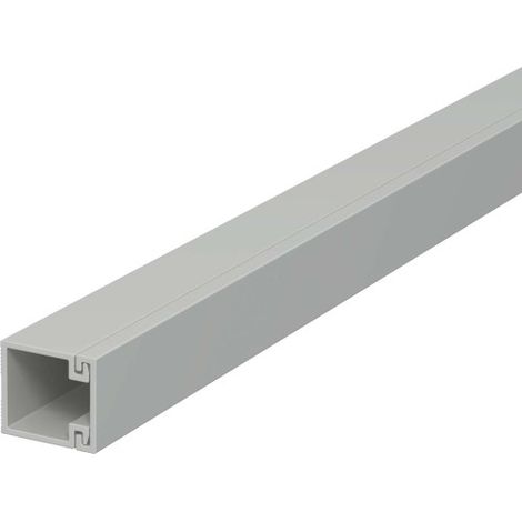 OBO Bettermann Wand- und Deckenkanal mit Bodenlochung 15x15x2000 Polyvinylchlorid sepiabraun RAL 8014, 2 Meter, 6024971